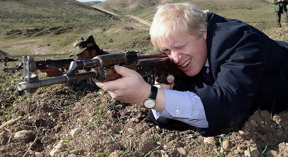 Boris: the only Brit allowed to point a gun at the Islamic State