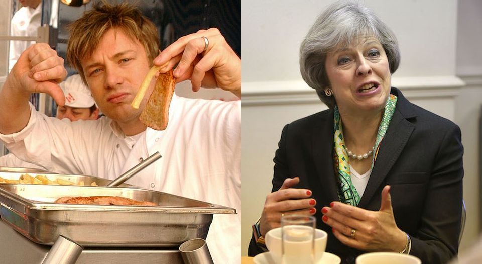 Jamie Oliver vs Theresa May