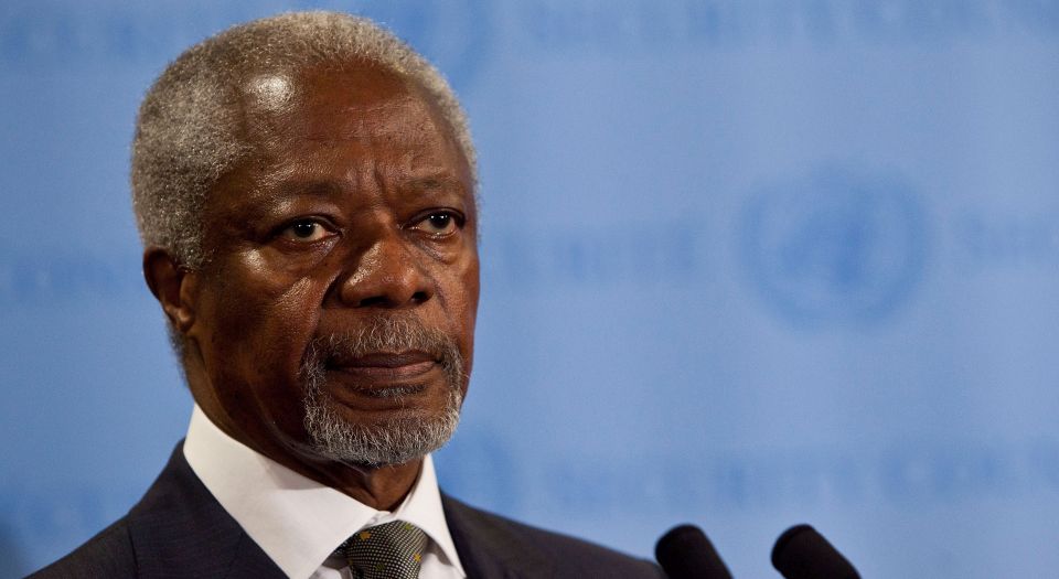 Kofi Annan: frontman for Western meddling