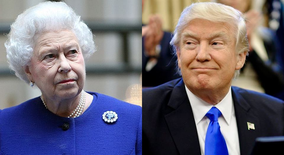 Trump vs the queen? No contest