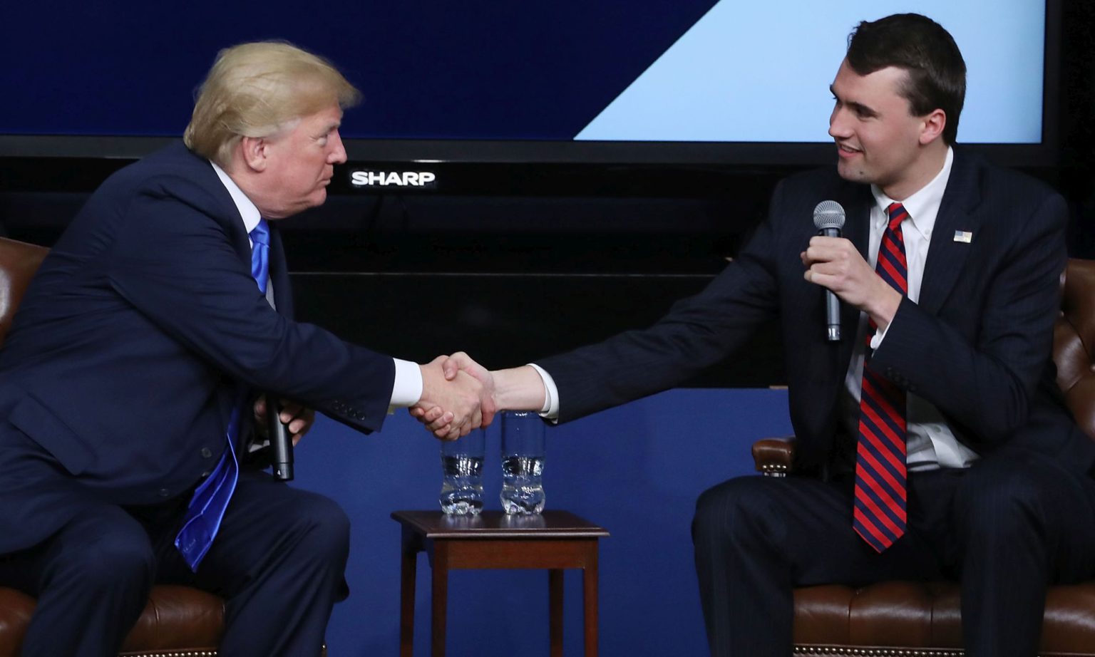 Charlie Kirk with Donald Trump at the White House.