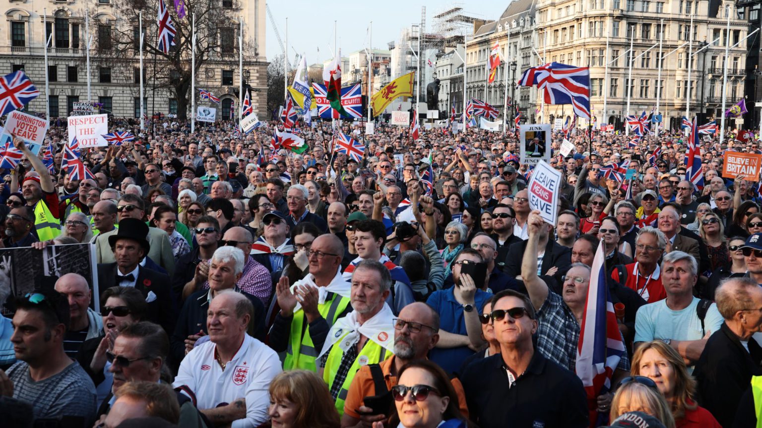 A rally for democracy