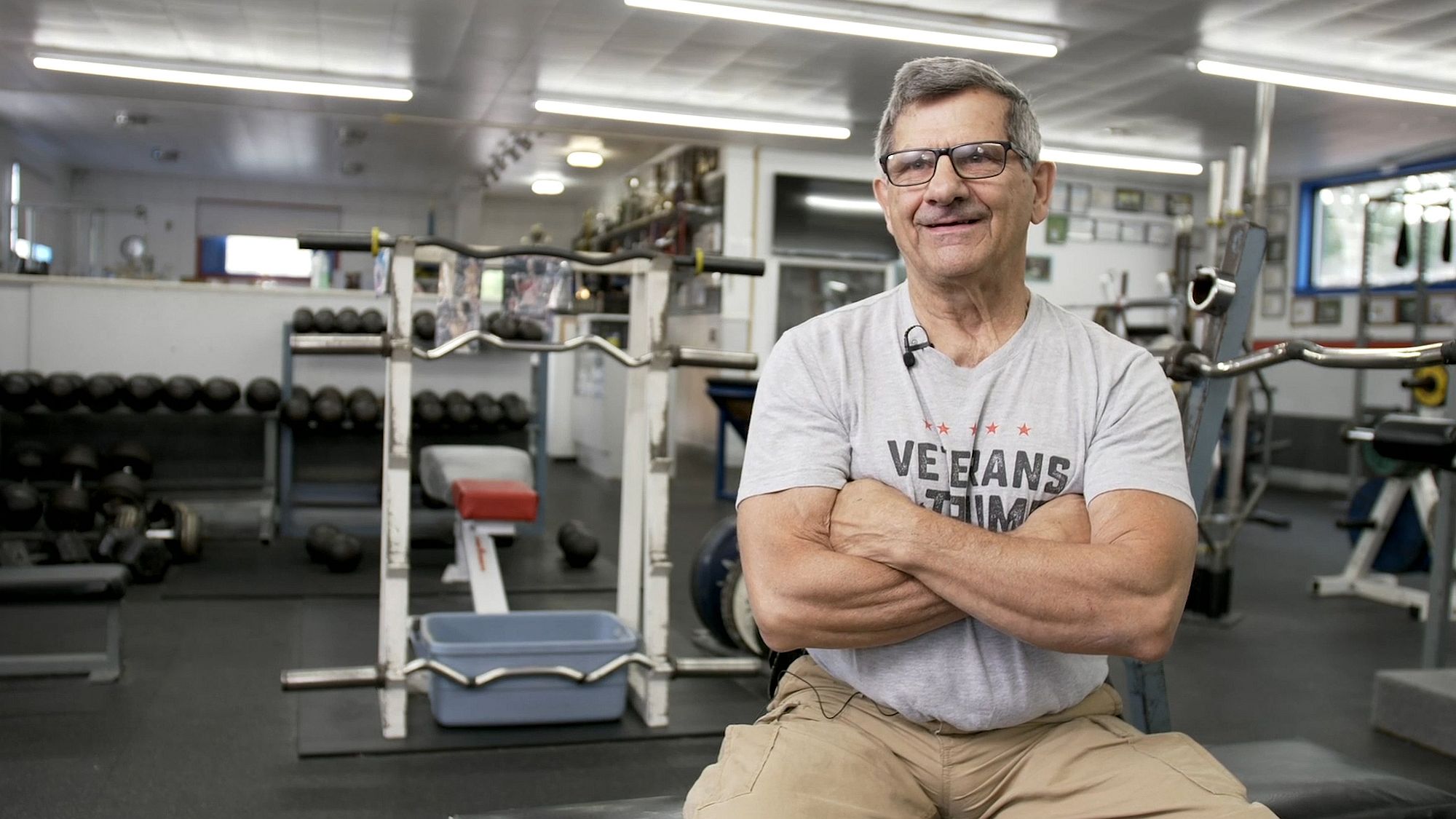 Joe Orengia – in his business, Joe's Gym. Picture by: spiked