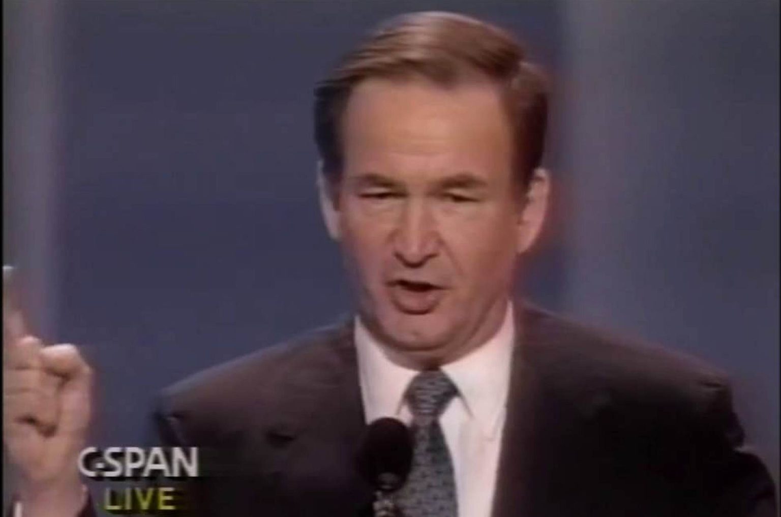 Patrick Buchanan delivers his 'culture-war speech' at the Republican Party conference, August, 1992 (YouTube).