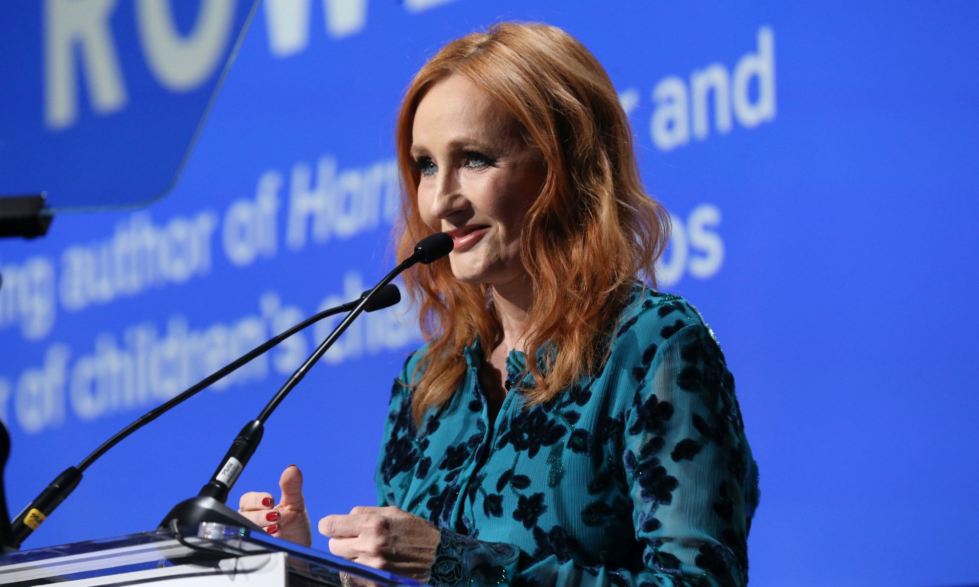 JK Rowling at the Ripple Of Hope Gala and Auction, New York City, on 12 December 2019.