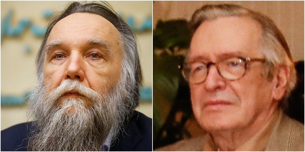 Traditionalists Aleksandr Dugin, left, and Olavo de Carvalho, right. Credit: Wikimedia Commons