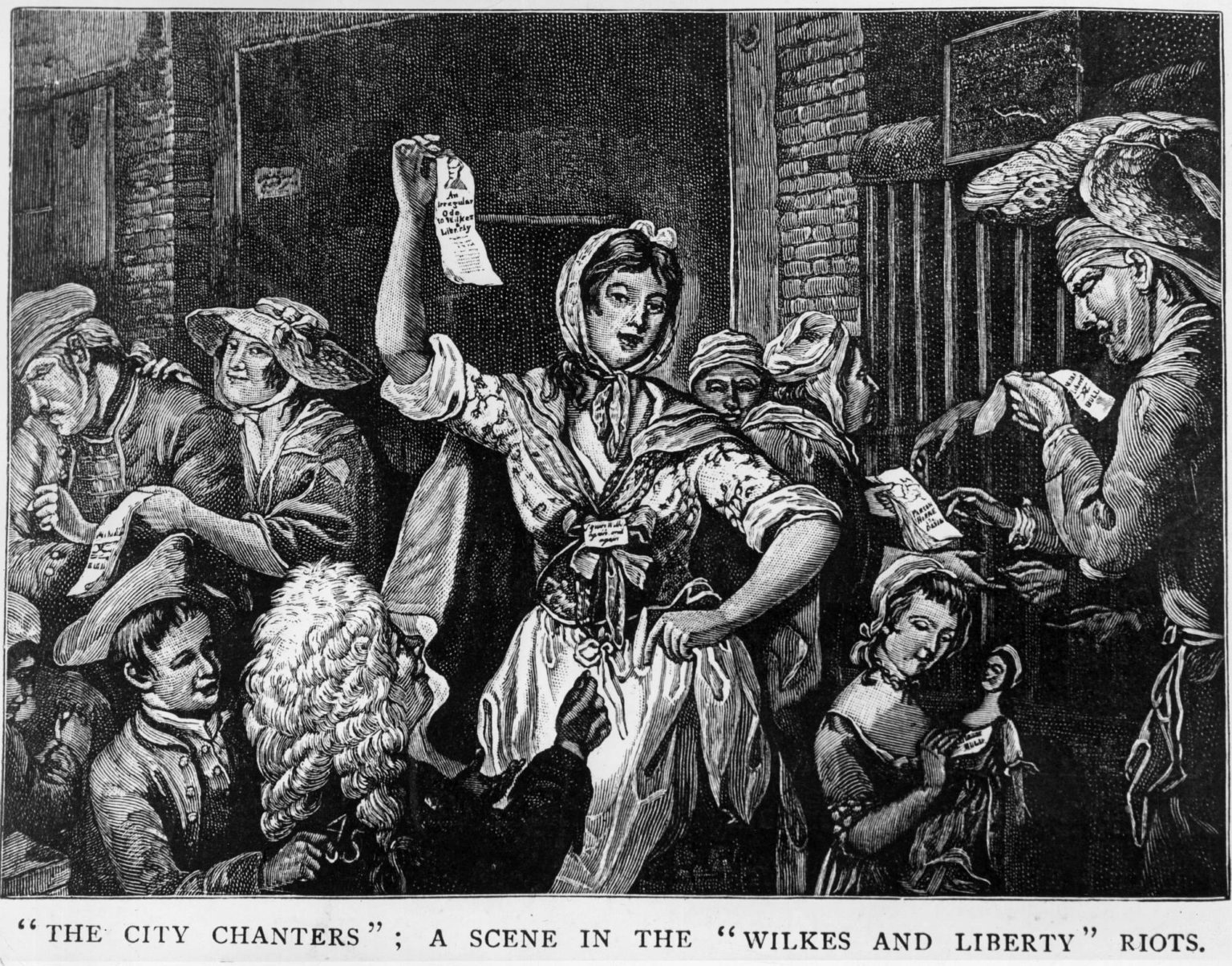 'The City Chanters' taking part in the 'Wilkes and Liberty' riots, by John Collett (1775). Credit: Getty Images.