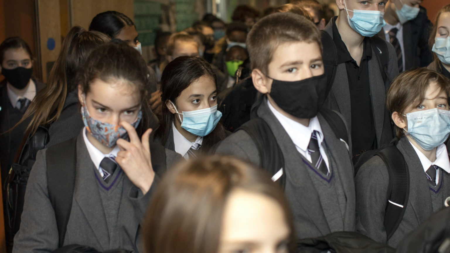 Why are children still forced to wear face masks?