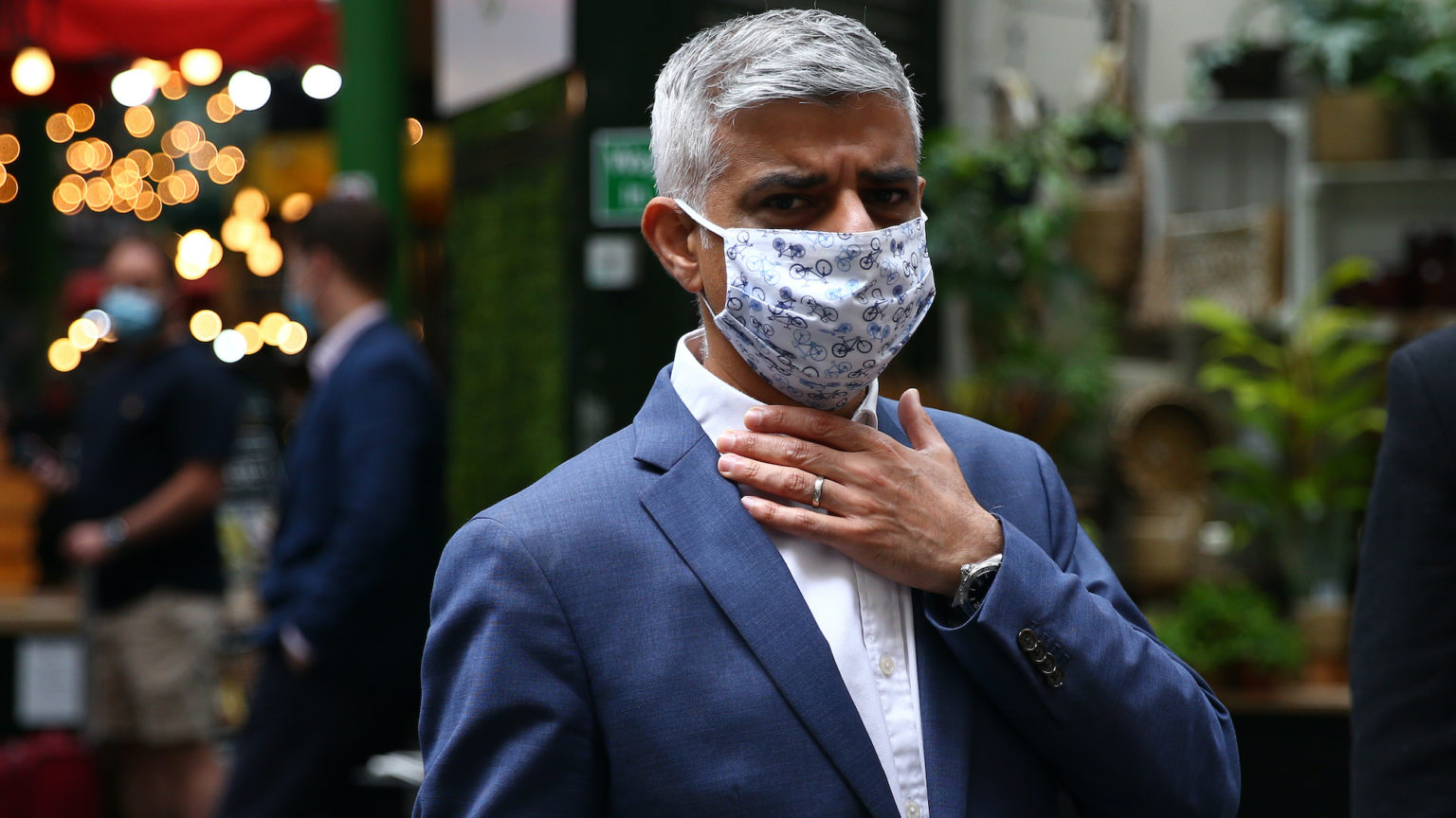 Does Sadiq want us to wear masks forever?