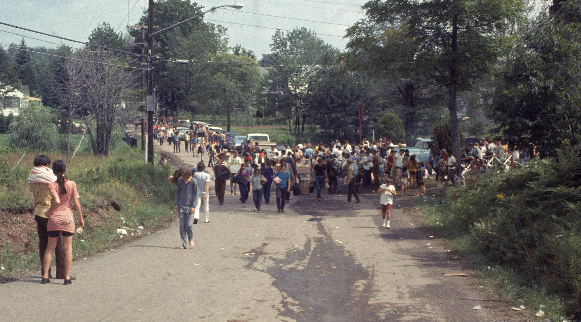 On the road to Woodstock, 1969.