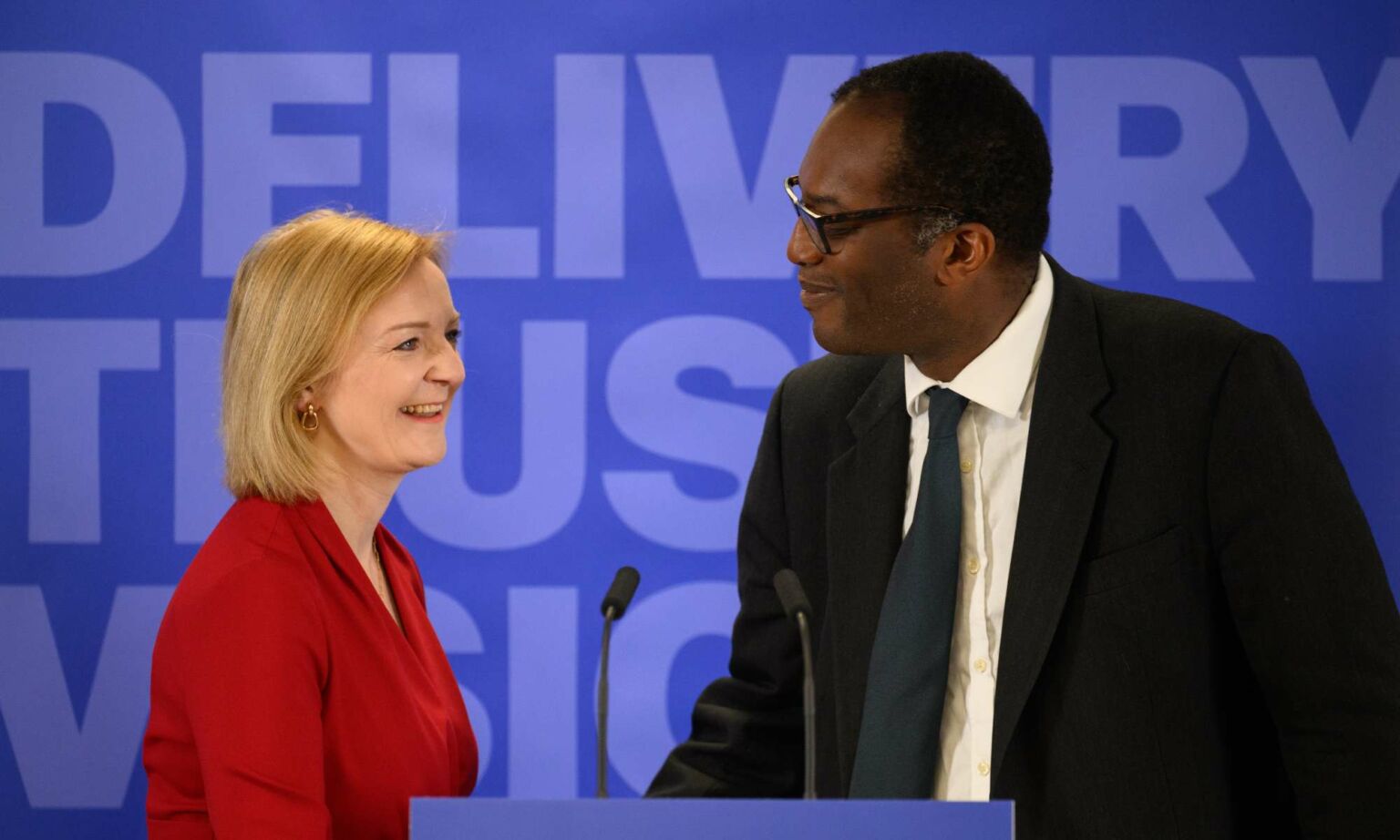 UK prime minister LIz Truss and chancellor Kwasi Kwarteng.