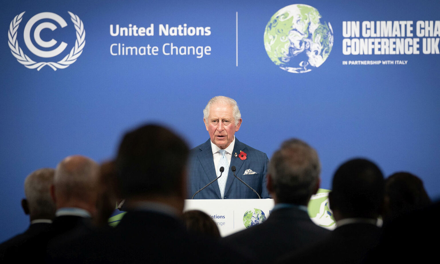 Prince Charles addresses COP26 climate summit in Glasgow, 2 November 2021