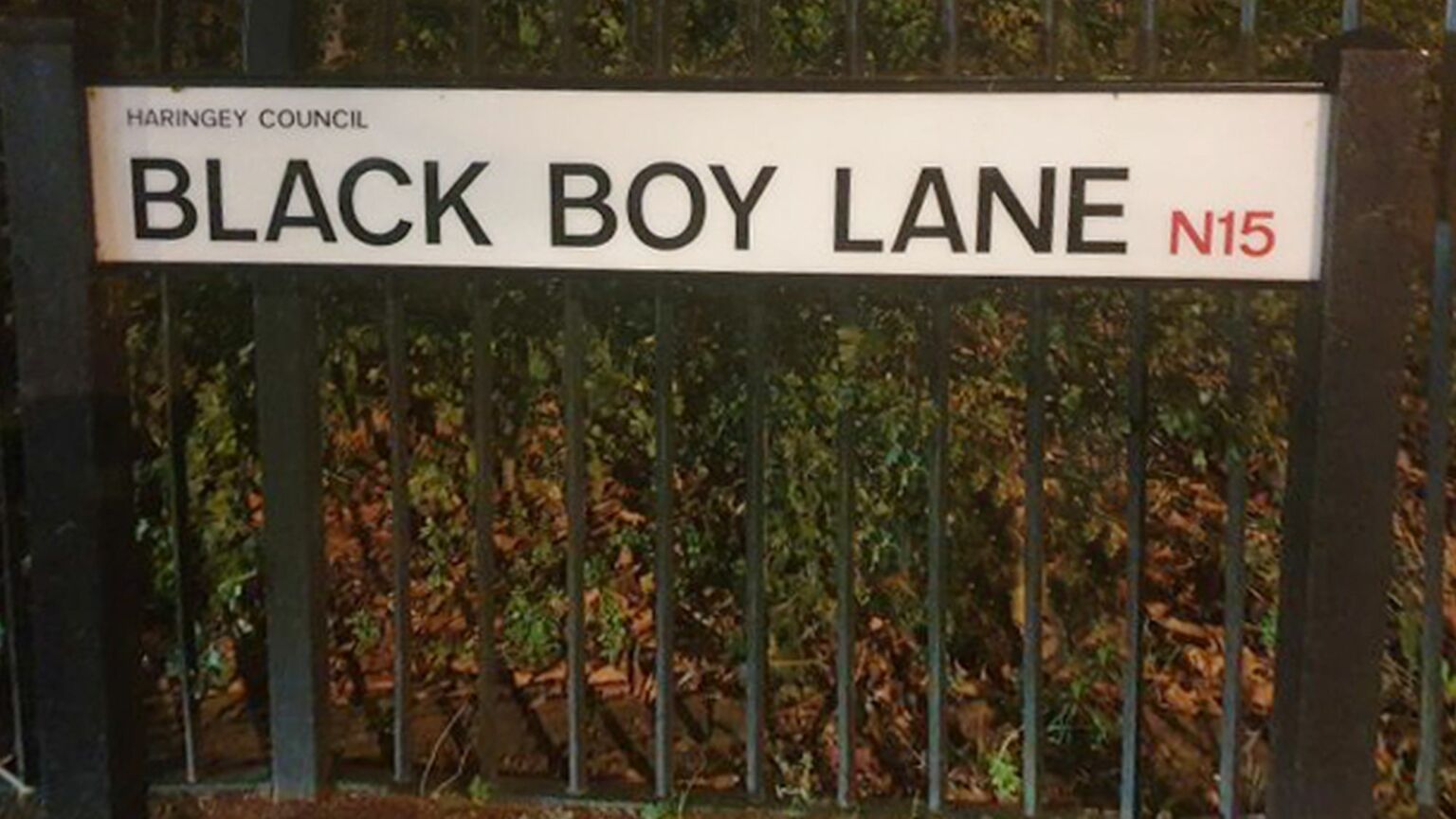 The farcical renaming of Black Boy Lane