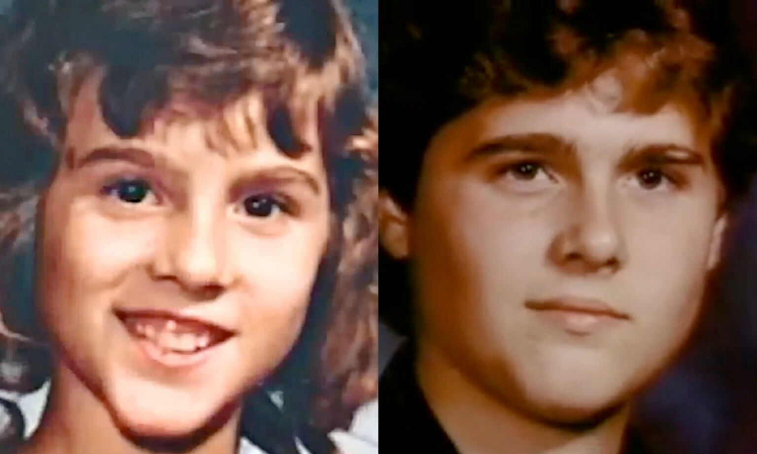 David Reimer como 'Brenda' aos 10 anos e enquanto vivia como homem aos 18.