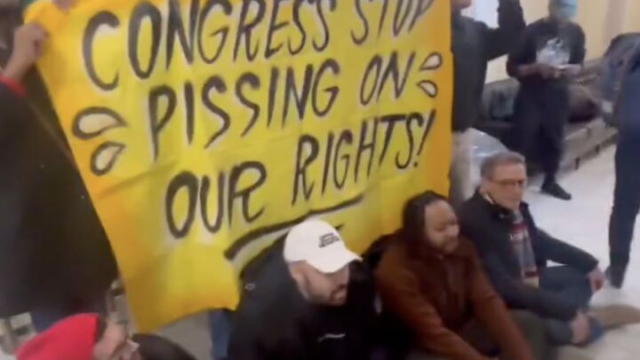 The storming of the Capitol bathrooms