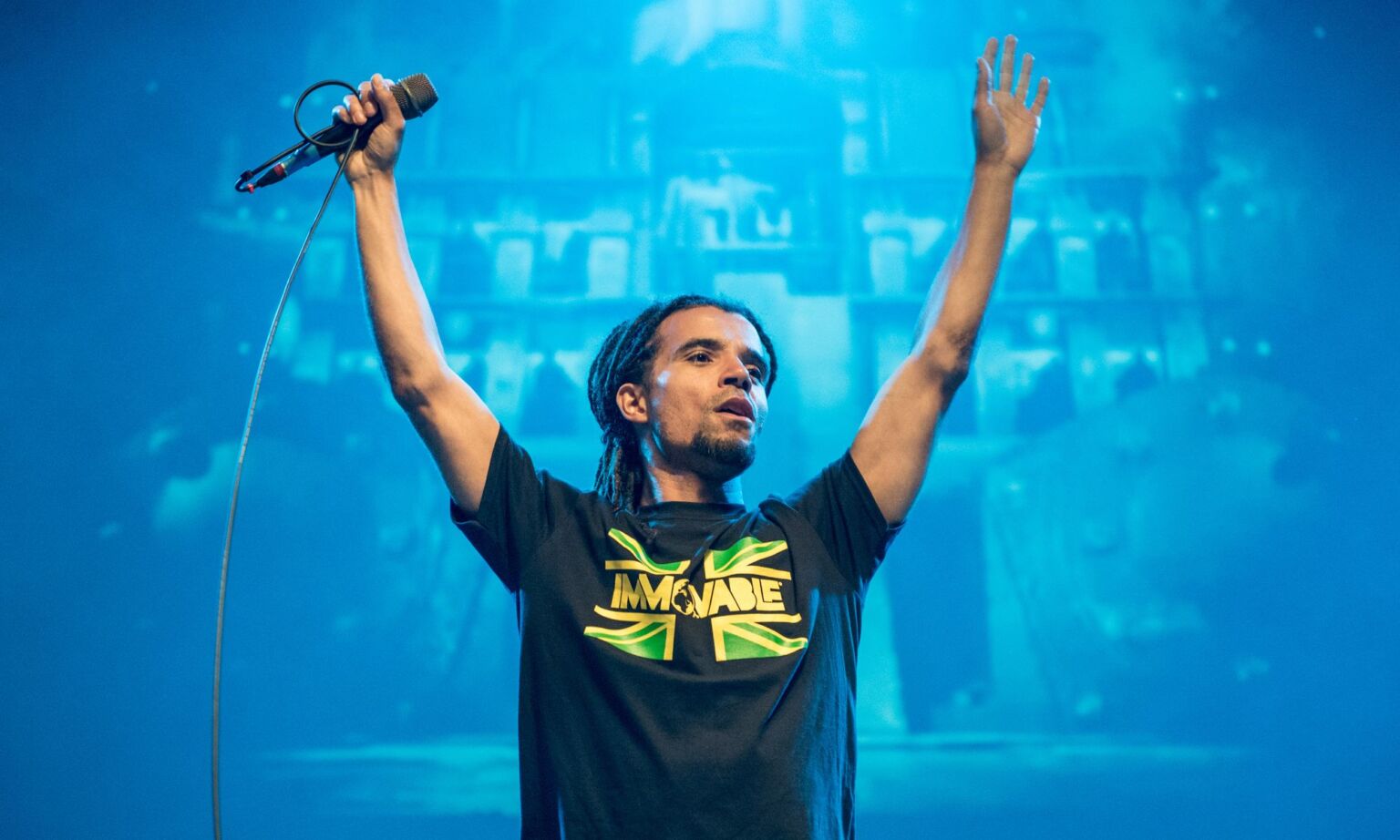 Akala performs live on stage at O2 Shepherd's Bush Empire, London, on 27 April 2018 