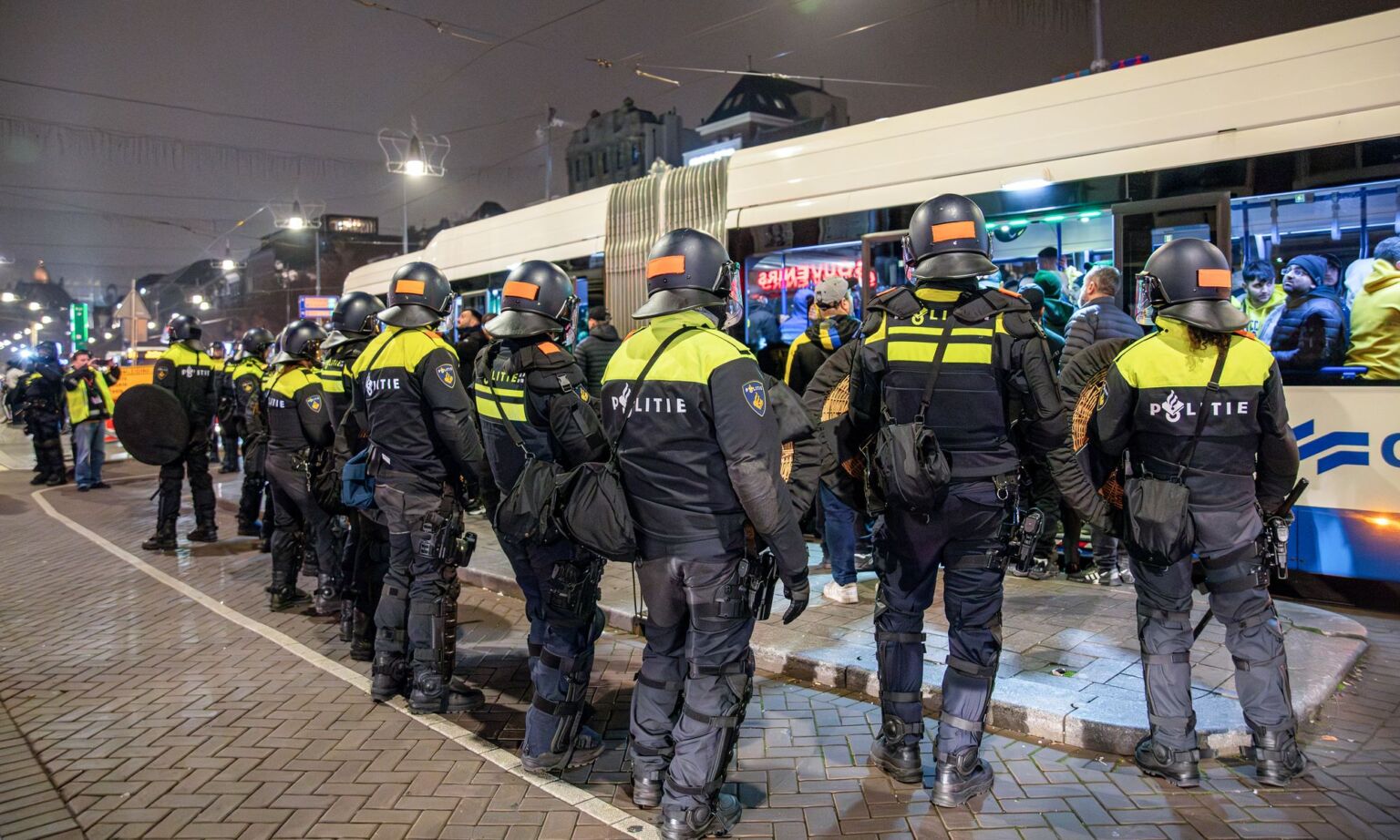Dutch police in Amsterdam, 8 November 2024.