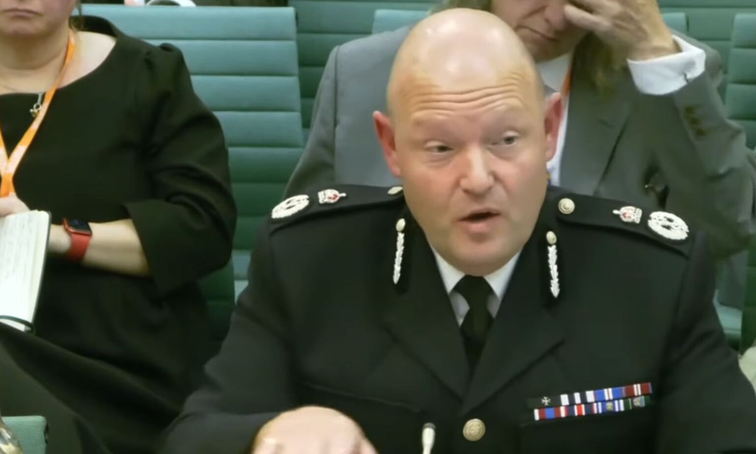 Craig Guildford speaking before the Home Affairs Committee, 1 December 2025.