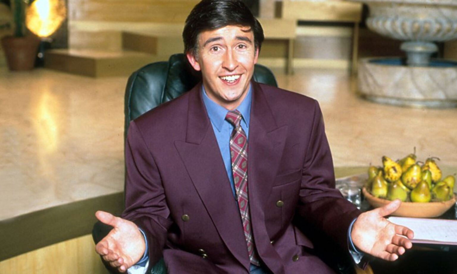 Steve Coogan in Knowing Me, Knowing You... with Alan Partridge, 1994
