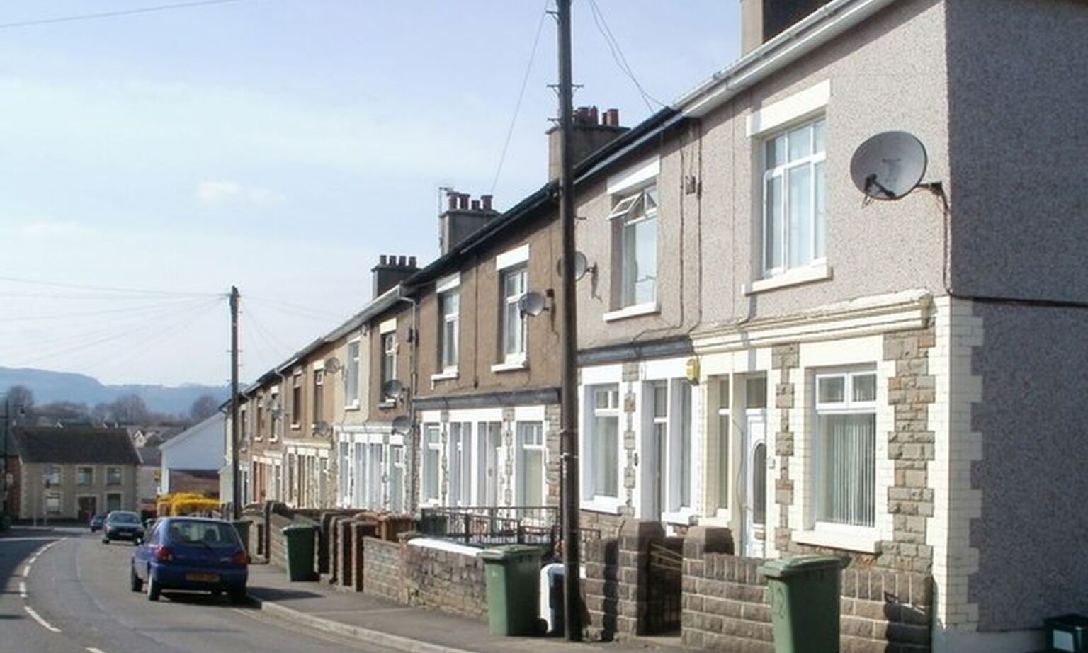 The town of Nelson in Caerphilly, Wales. 