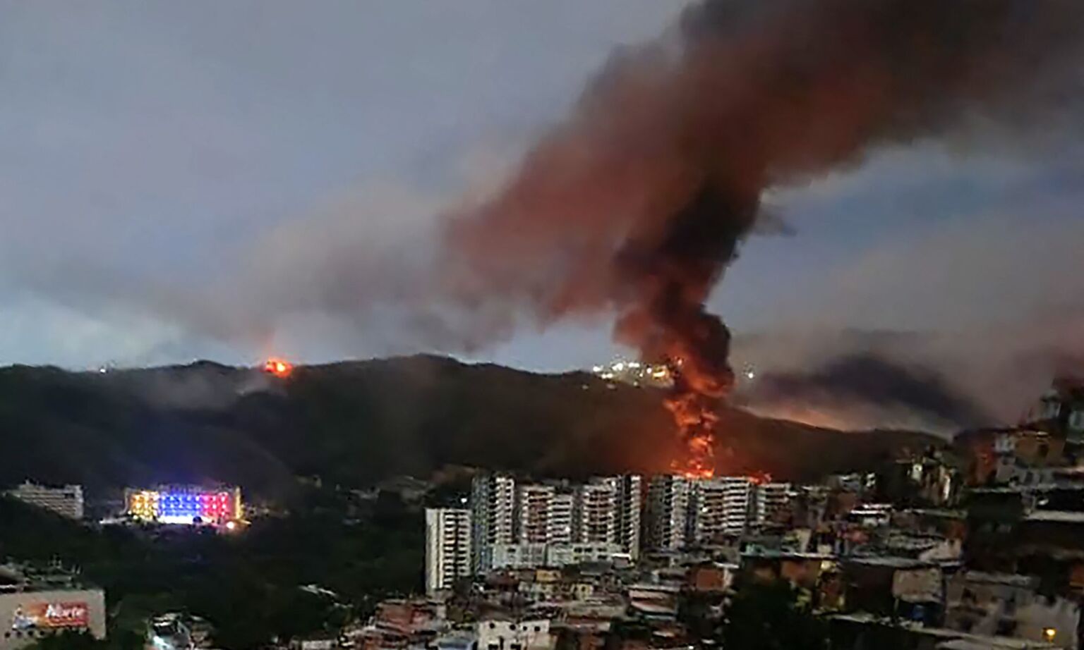 The US military attacks Fuerte Tiuna, Venezuela's largest military complex, 3 January 2026. 