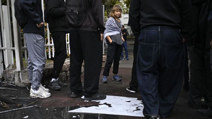 What is Greta up to at the French school riots?